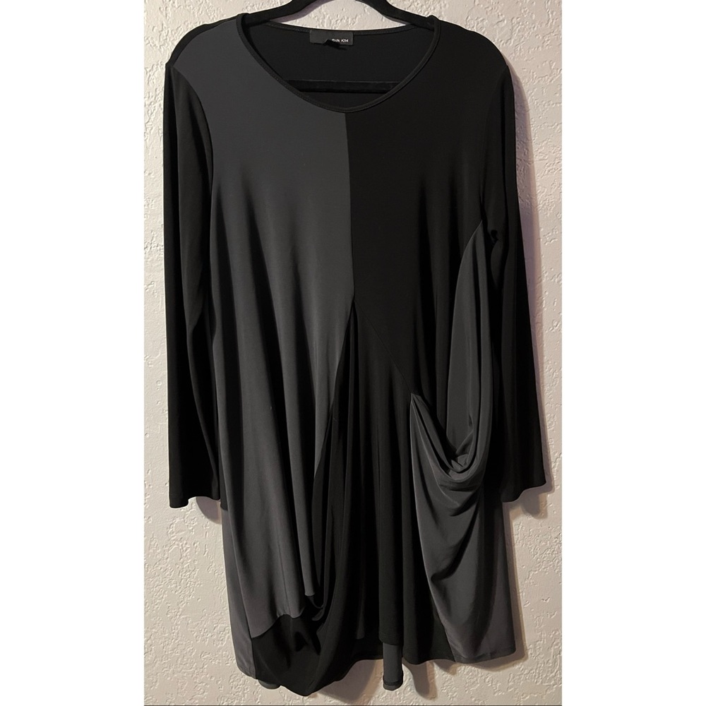 Sun Kim Long Sleeve Drapey Tunic, Size Medium